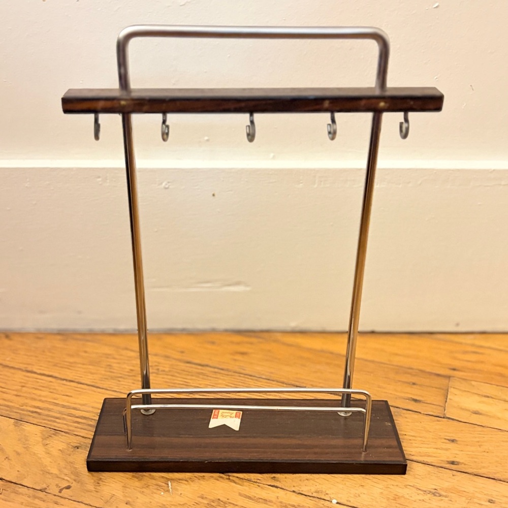 Wood and Metal houseware stand for Jewelry or Bar tools MCM Stand Organizer